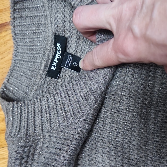 Women's XS Cropped Sparkle Sweater, Like New - Picture 2 of 4